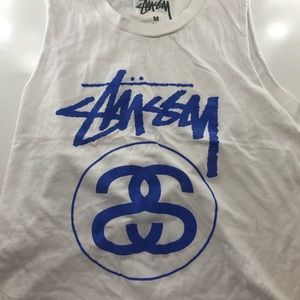 Stussy cropped tank top
